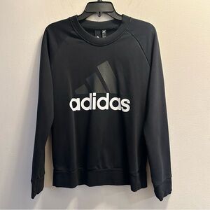 NWOT adidas Running Essentials Linear Black Women's Sweater Size M Pullover